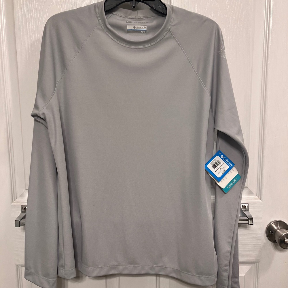 Columbia Newberry Springs EXS Long Sleeve Shirt Gray XL Omni-Shade XL1003-019